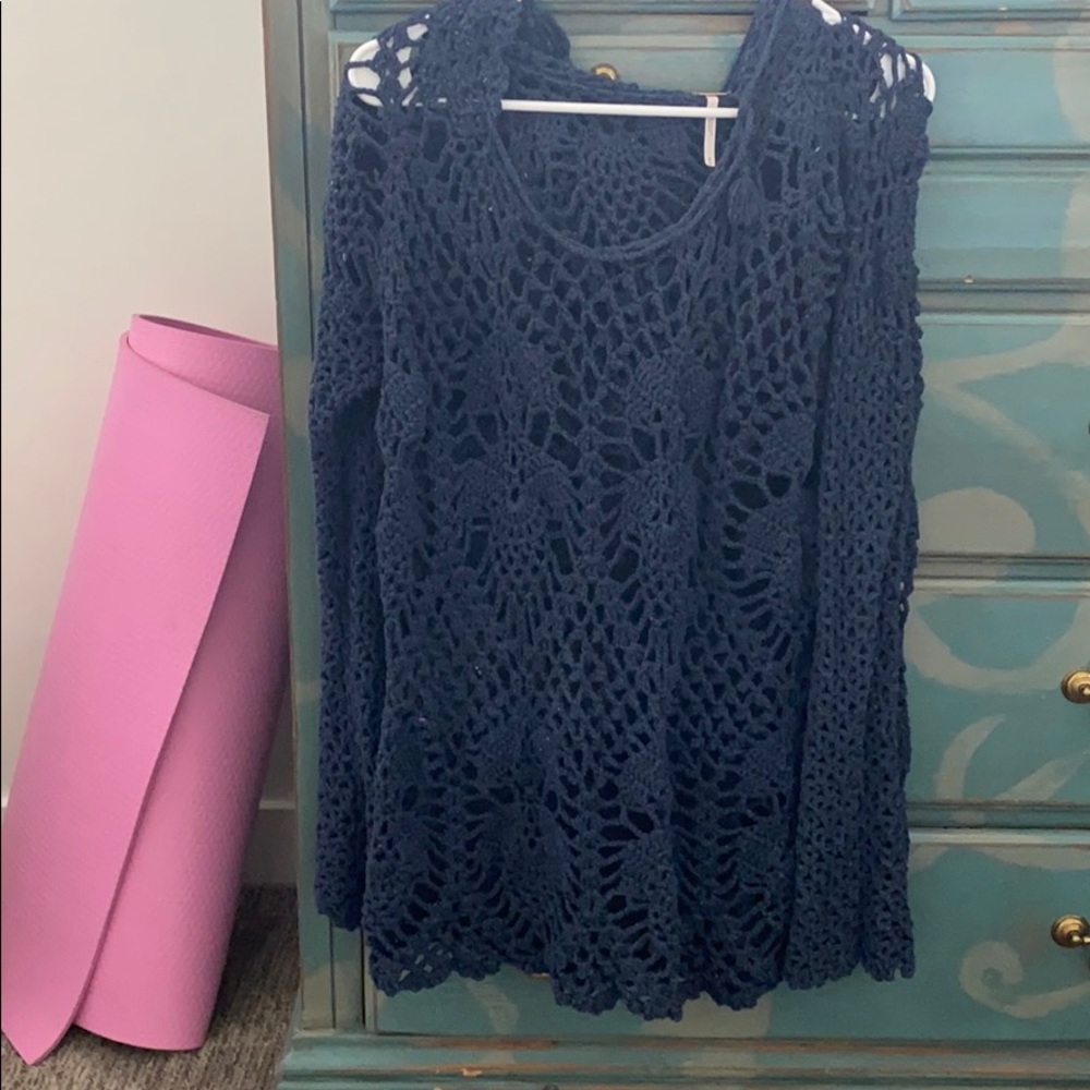 Free people Crochet Sweater